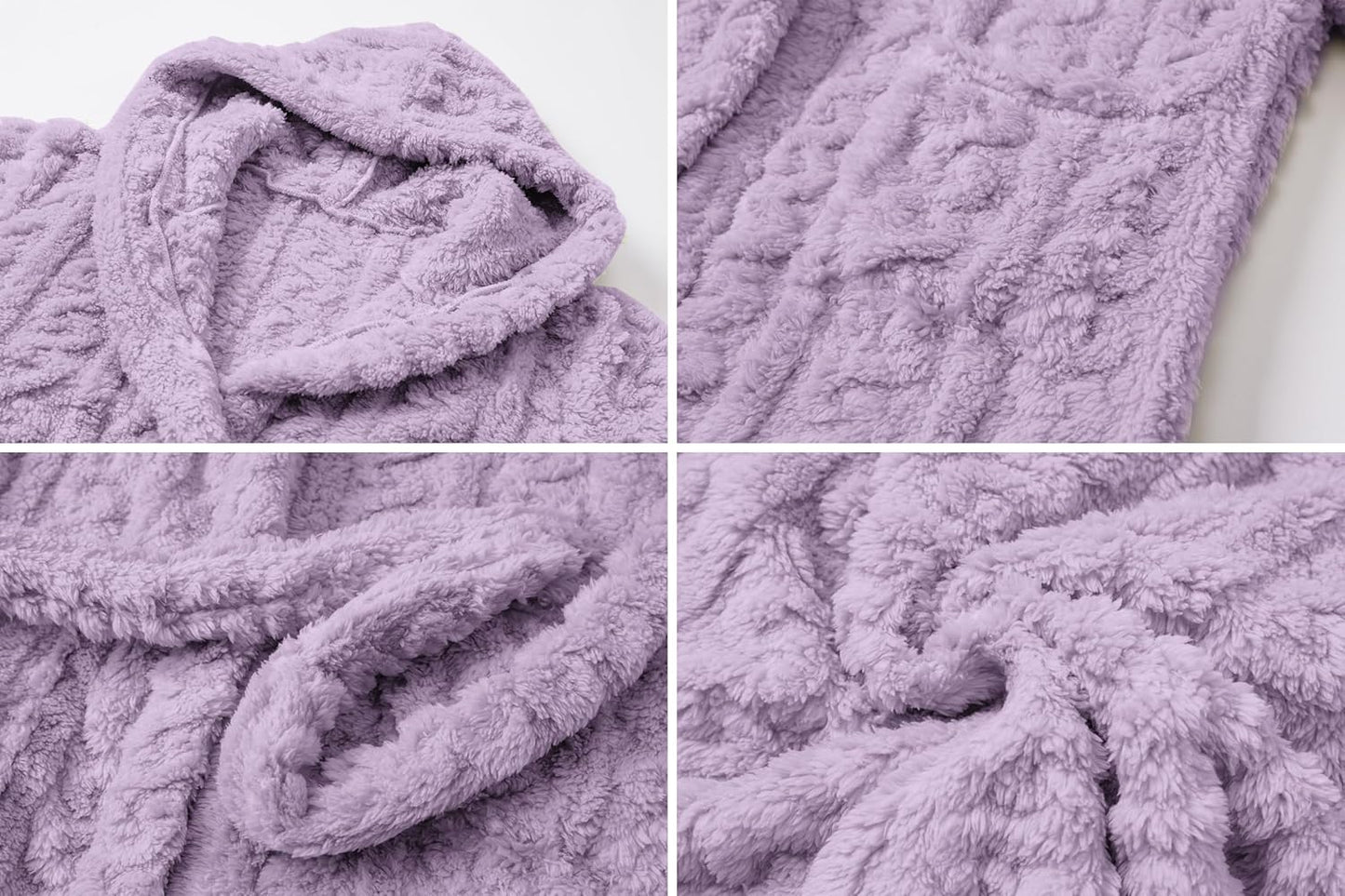 Girls Robe,Cute & Fleece Hooded Robe with Belt for Girls, 12 Months - 18 Years