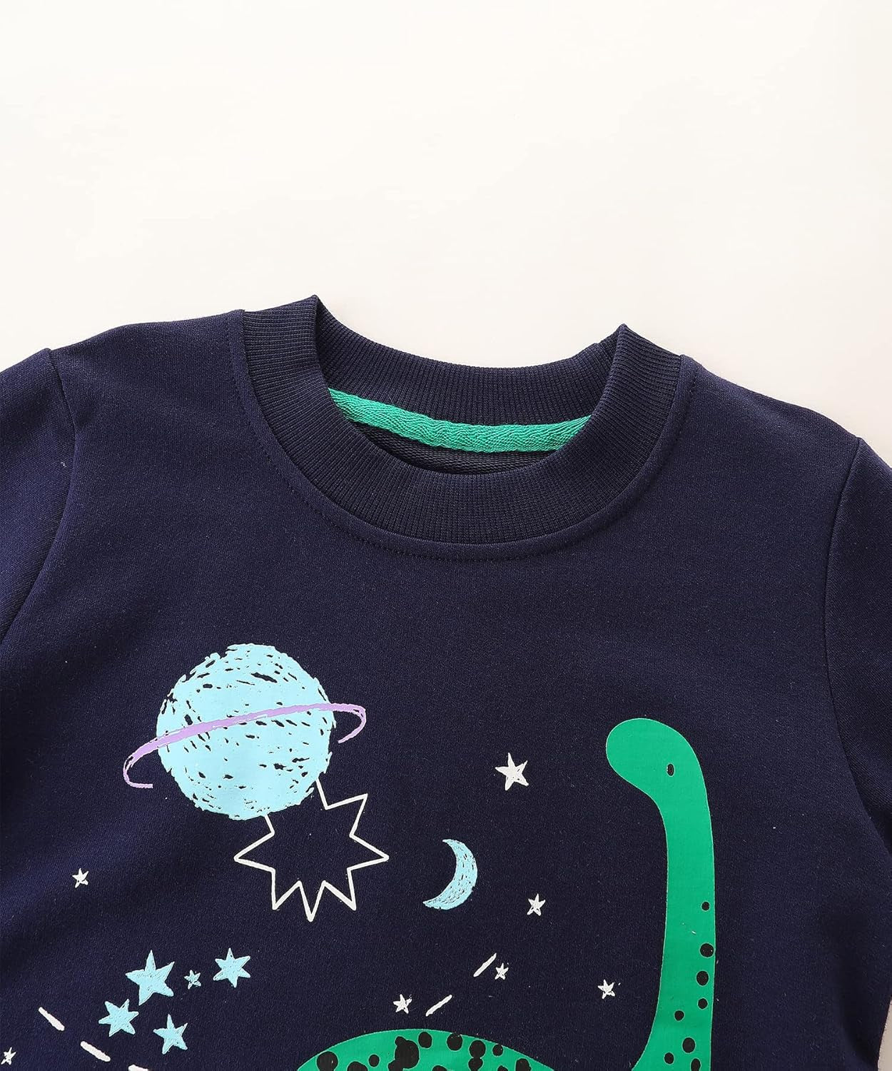 Little Boys Cotton Cute Crew Neck Long Sleeve Sweatshirt