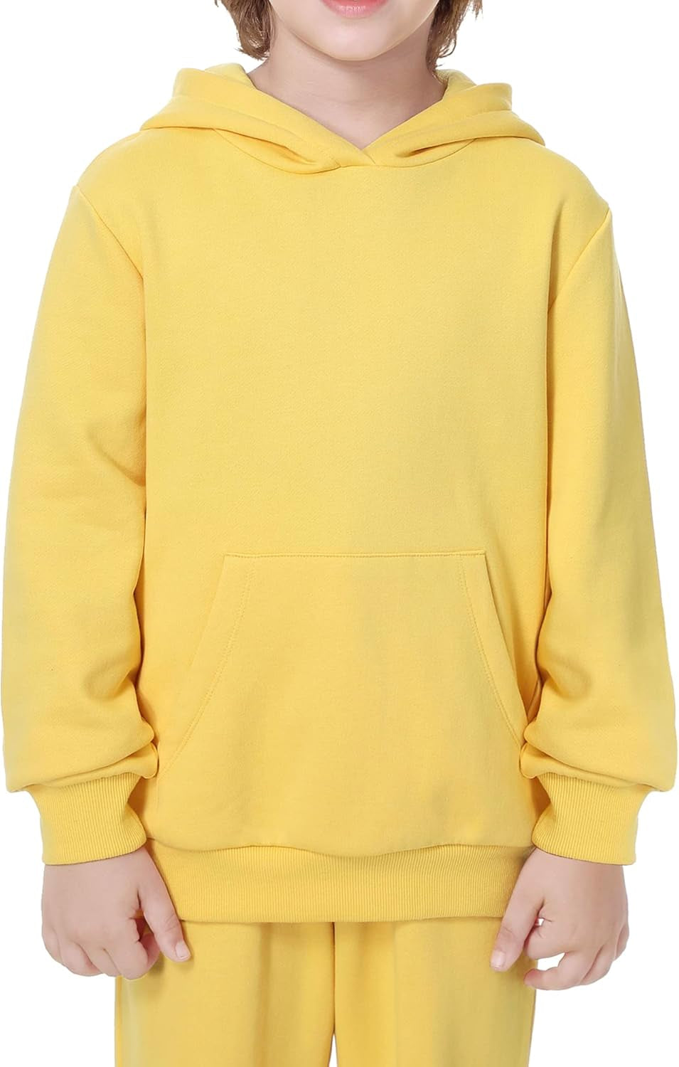 Kids' Soft Brushed Fleece Casual Basic Pullover Hooded Sweatshirt Hoodie for Boys or Girls 4-12 Years
