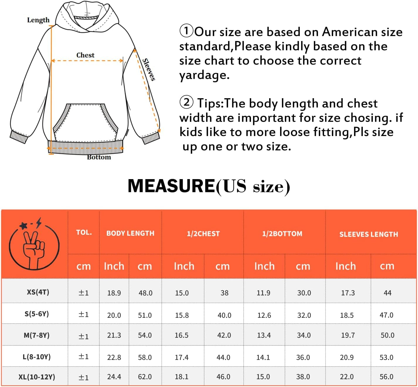 Kids' Soft Brushed Fleece Casual Basic Pullover Hooded Sweatshirt Hoodie for Boys or Girls 4-12 Years