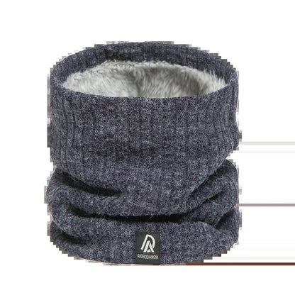 Thick Winter Warm Ring Scarf Women Solid Knitted Striped Collor Neckerchief Outdoor Ski Full Mask Woolen Yarn Bufanda Muffler