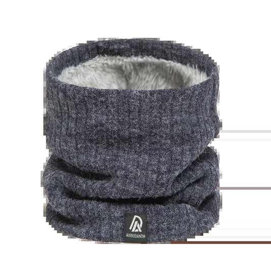 Thick Winter Warm Ring Scarf Women Solid Knitted Striped Collor Neckerchief Outdoor Ski Full Mask Woolen Yarn Bufanda Muffler