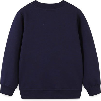 Little Boys Cotton Cute Crew Neck Long Sleeve Sweatshirt