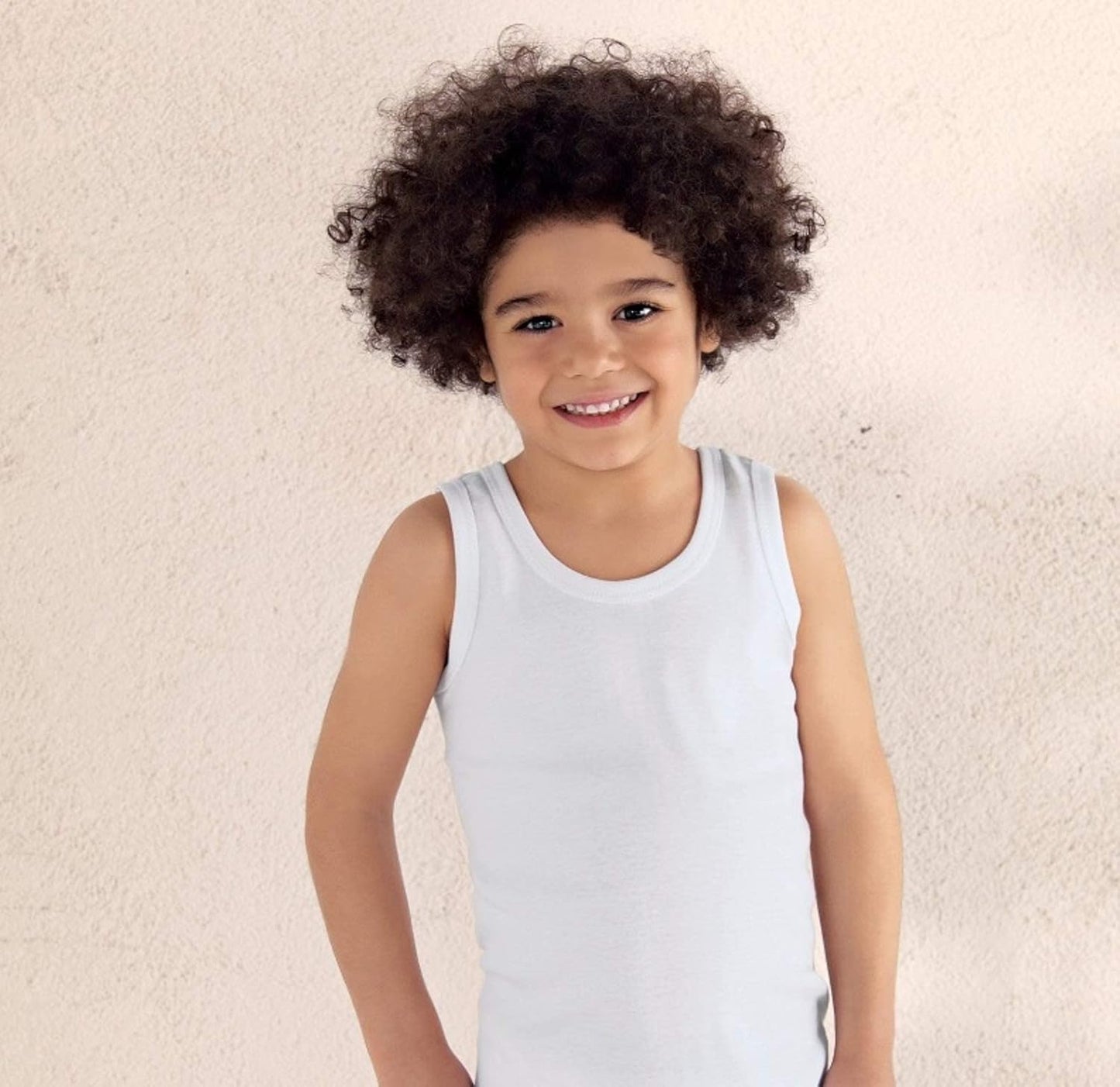 4 Pack Boys Tank Tops 100% Cotton Super Soft