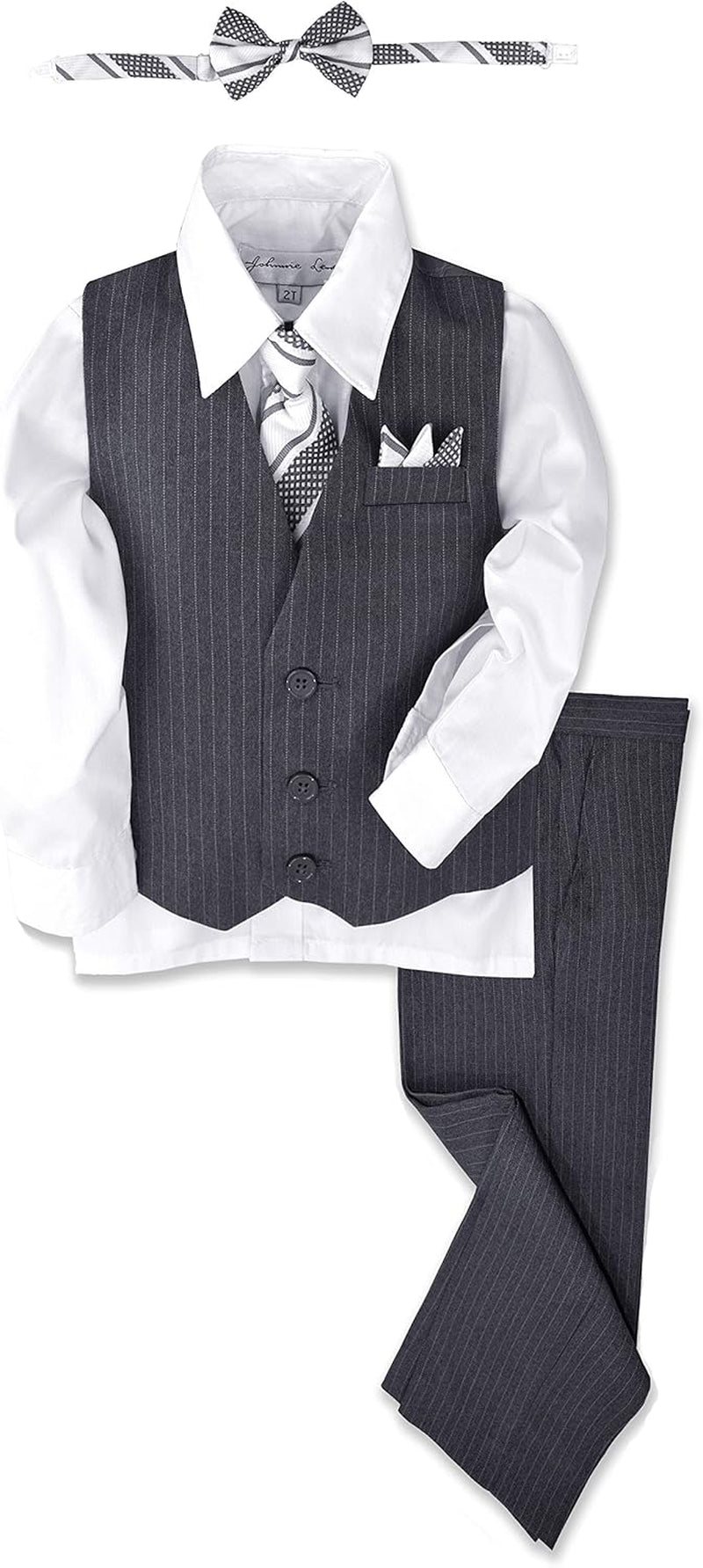 Pinstripe Boys Formal Dresswear Vest Set