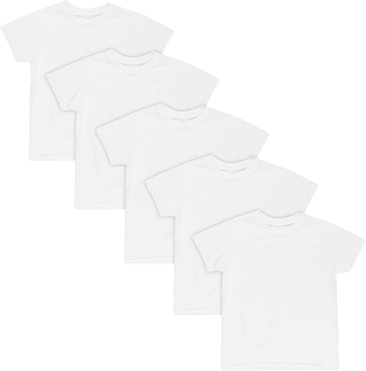 Boy'S Ecosmart Tagless T-Shirts Base Layer Top (Pack of 5)