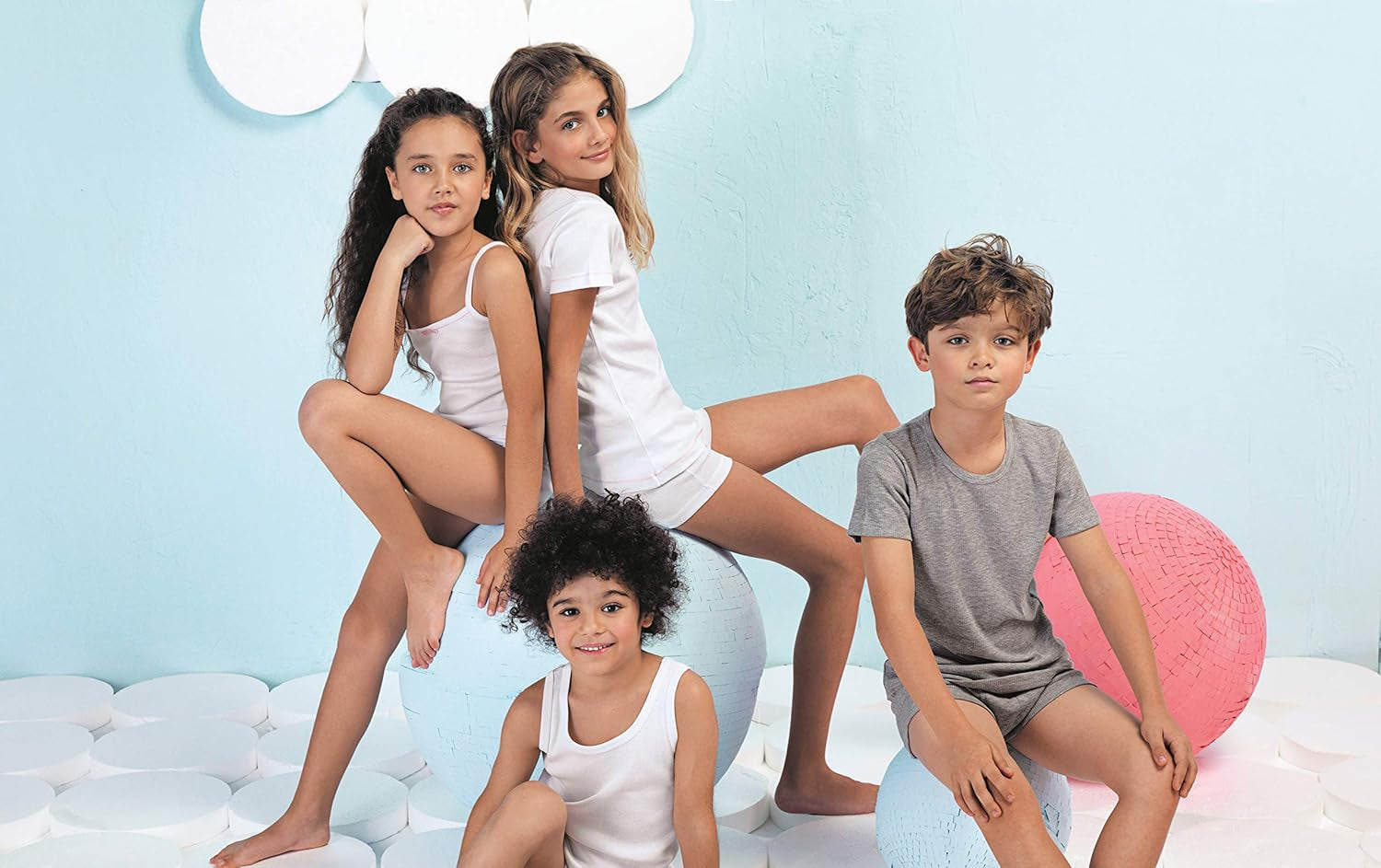 4 Pack Boys Tank Tops 100% Cotton Super Soft