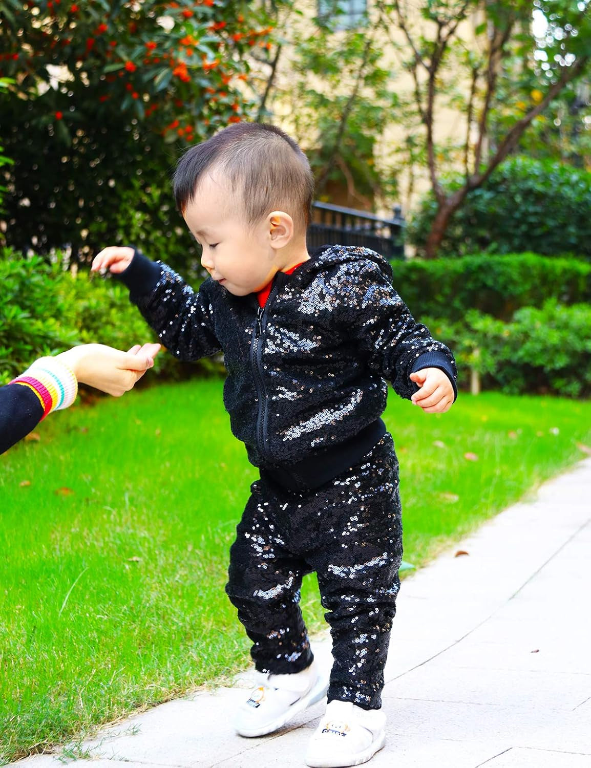 Kids Jackets Girls Boys Sequin Zipper Coat Jacket for Toddler Birthday Christmas Clothes
