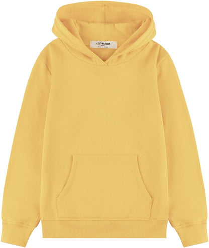 Kids' Soft Brushed Fleece Casual Basic Pullover Hooded Sweatshirt Hoodie for Boys or Girls 4-12 Years