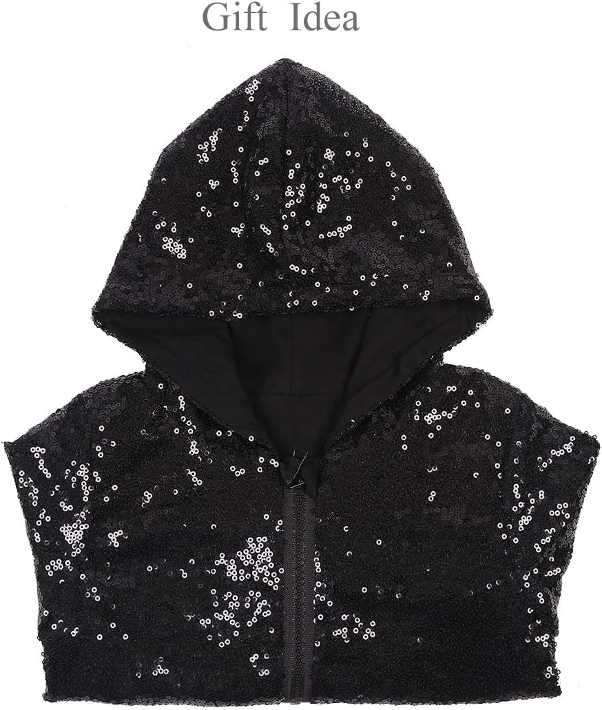 Kids Jackets Girls Boys Sequin Zipper Coat Jacket for Toddler Birthday Christmas Clothes