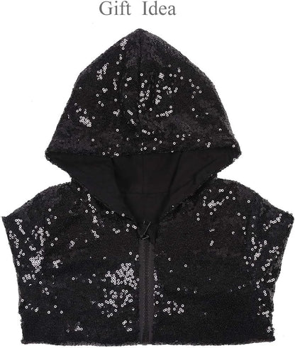 Kids Jackets Girls Boys Sequin Zipper Coat Jacket for Toddler Birthday Christmas Clothes